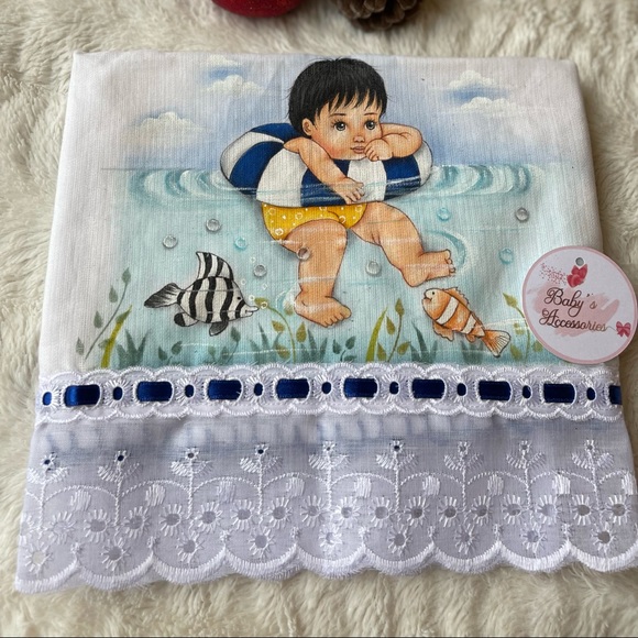 Muslin baby swaddle (Handmade) - Picture 11 of 16